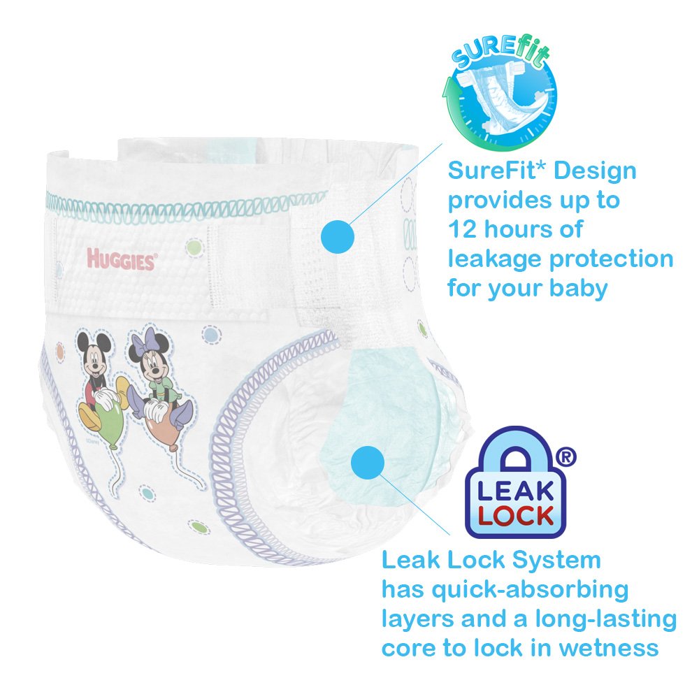 Huggies Snug & Dry Diapers Size 6 (100 Count) - Ultra Absorbent Baby Diapers for Overnight Protection & Leak Prevention | Perfect for Active Toddlers & Nighttime Use