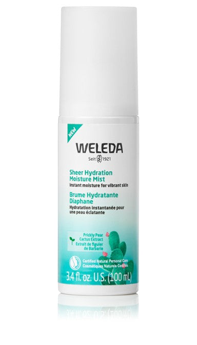 Weleda Sheer Hydration Facial Mist 3.4oz - Organic Rose Water Spray for Dry Skin, Face Moisturizer & Makeup Setting Spray - Perfect for Travel, Gym & Daily Skincare Routine
