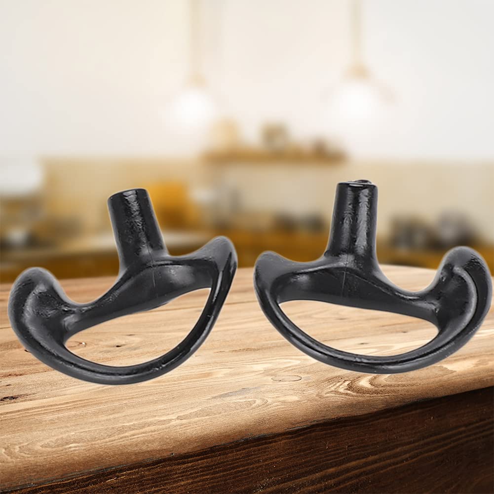 Dioche Radio Earpiece - Comfortable Black Silica Gel Ear Mold Replacement for Most Coil Tube Audio Kits (Small, Both Ears) | Perfect for Security Guards, Event Staff, and Professional Communication Scenarios
