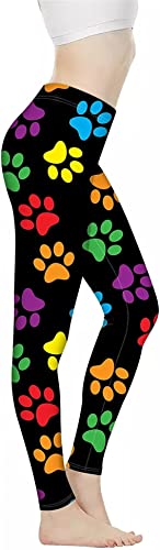Colorful Dog Paw Print