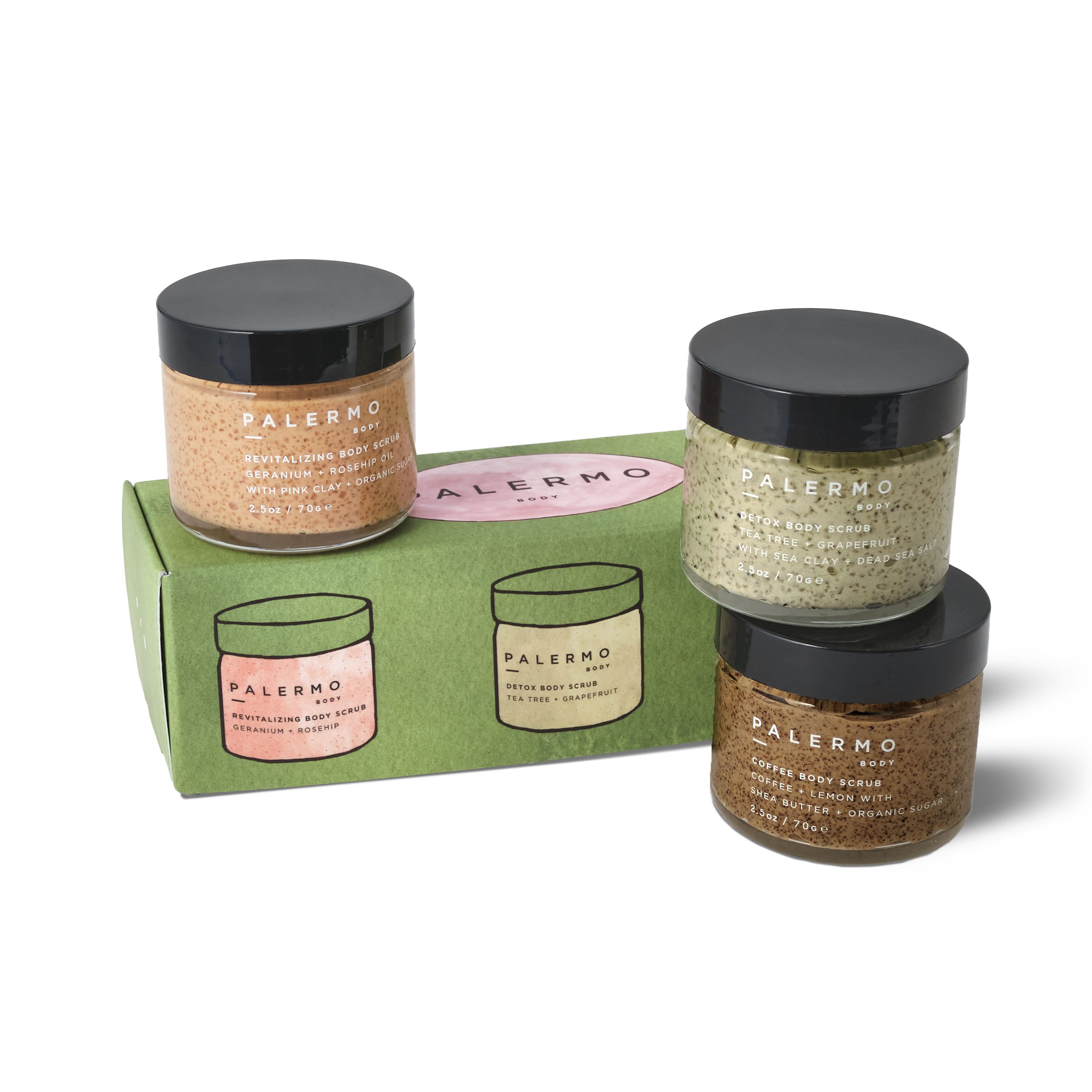 Exfoliating Body Scrub Gift Set for Women & Men - Organic Sugar & Salt Scrub with Natural Oils - Perfect for Spa Day, Self Care & Relaxation Gifts