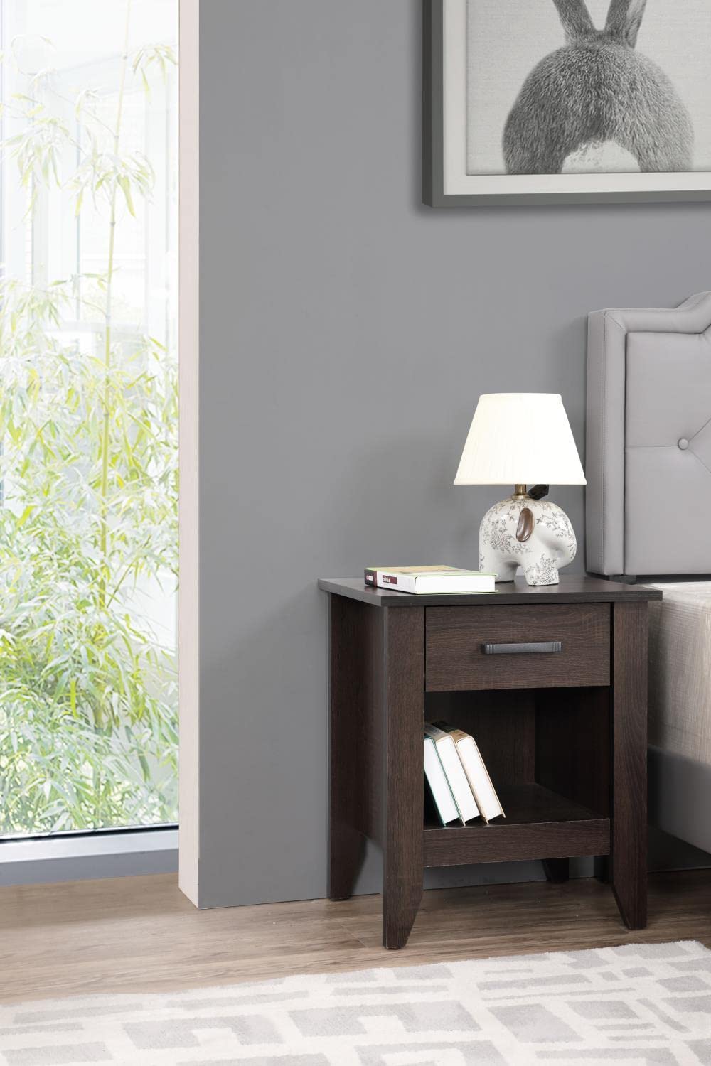 Lennox 1-Drawer Nightstand - 24