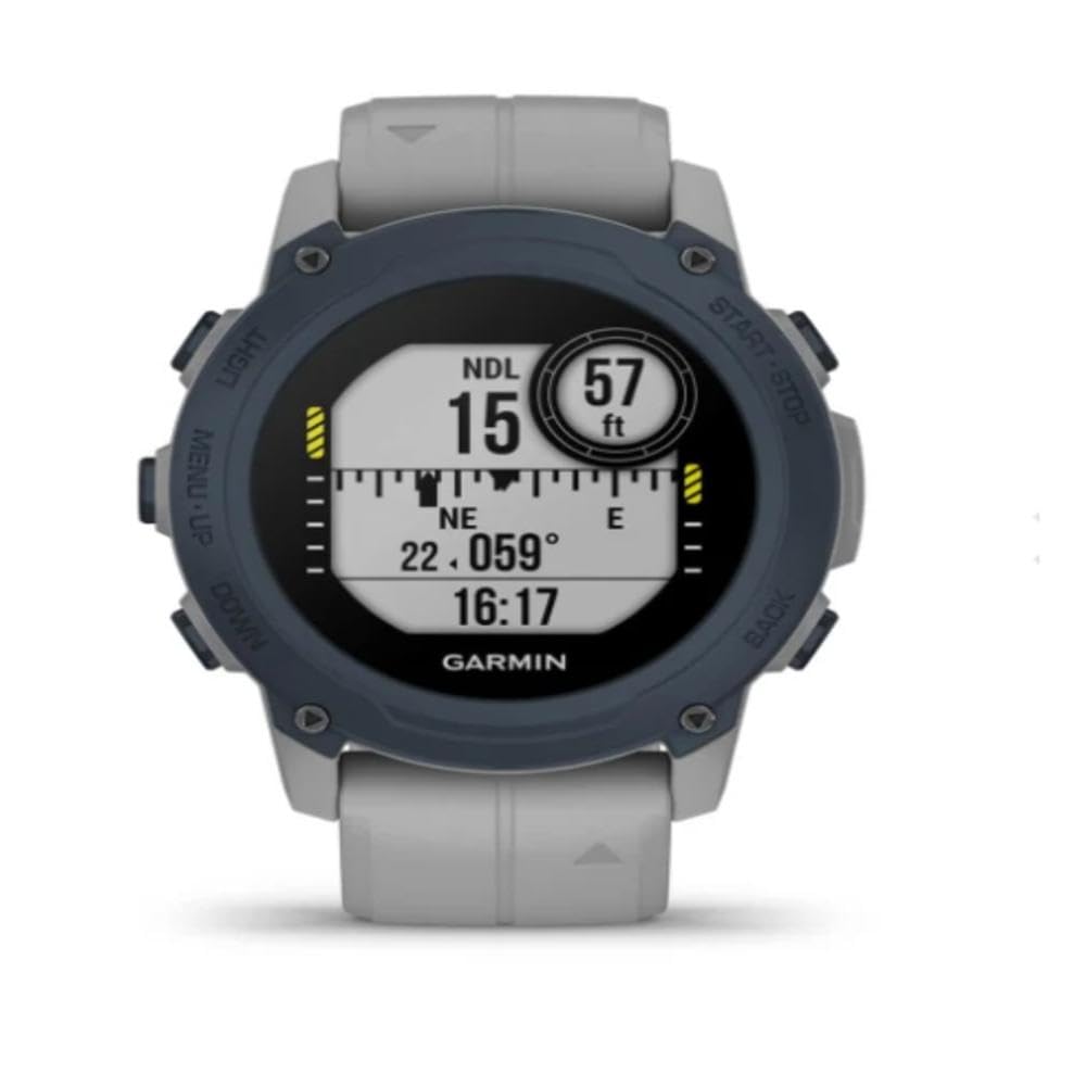 Garmin Descent G1 Dive Computer - Rugged Multisport GPS Watch with Multiple Dive Modes, Activity Tracking & Smart Notifications (Powder Gray) - Perfect for Scuba Diving, Snorkeling & Outdoor Adventures