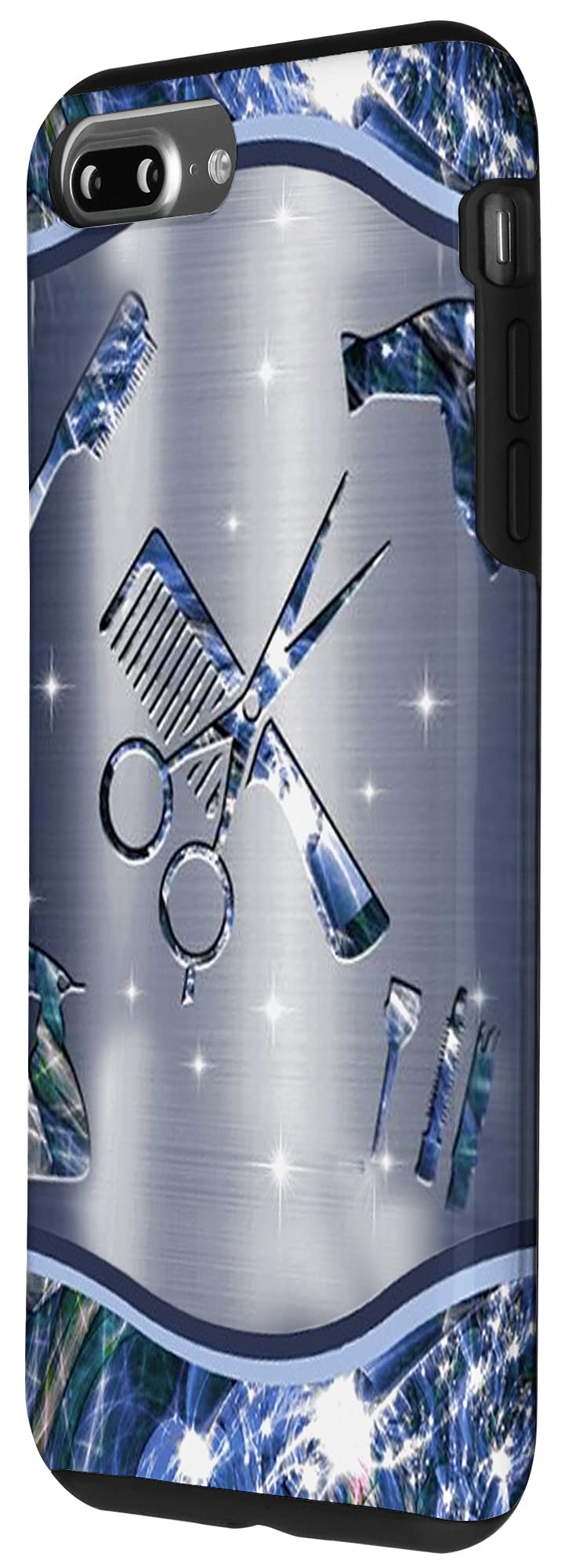 iPhone 7 Plus/8 Plus Diamond PC Hairdresser Case - Professional Barber Tools for Salon & Mobile Stylists - Perfect for Hair Cutting, Styling & Travel Organization