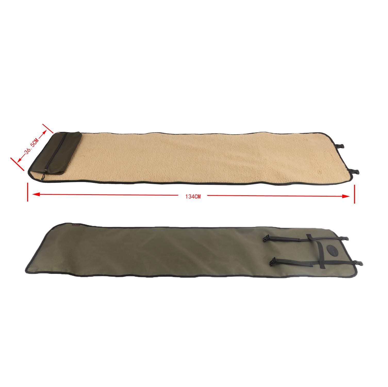 TOURBON 28-inch Tactical Pistol Case with Roll-Up Gun Cleaning Mat - Durable Range Bag for Firearm Storage & Maintenance at Shooting Range or Home
