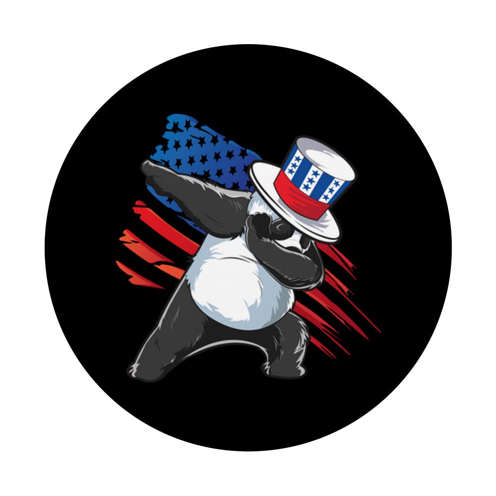 4th of July Patriotic Dabbing Panda T-Shirt - Funny USA Flag Panda Dab Gift for Independence Day | Perfect for Parties, Festivals & Celebrations