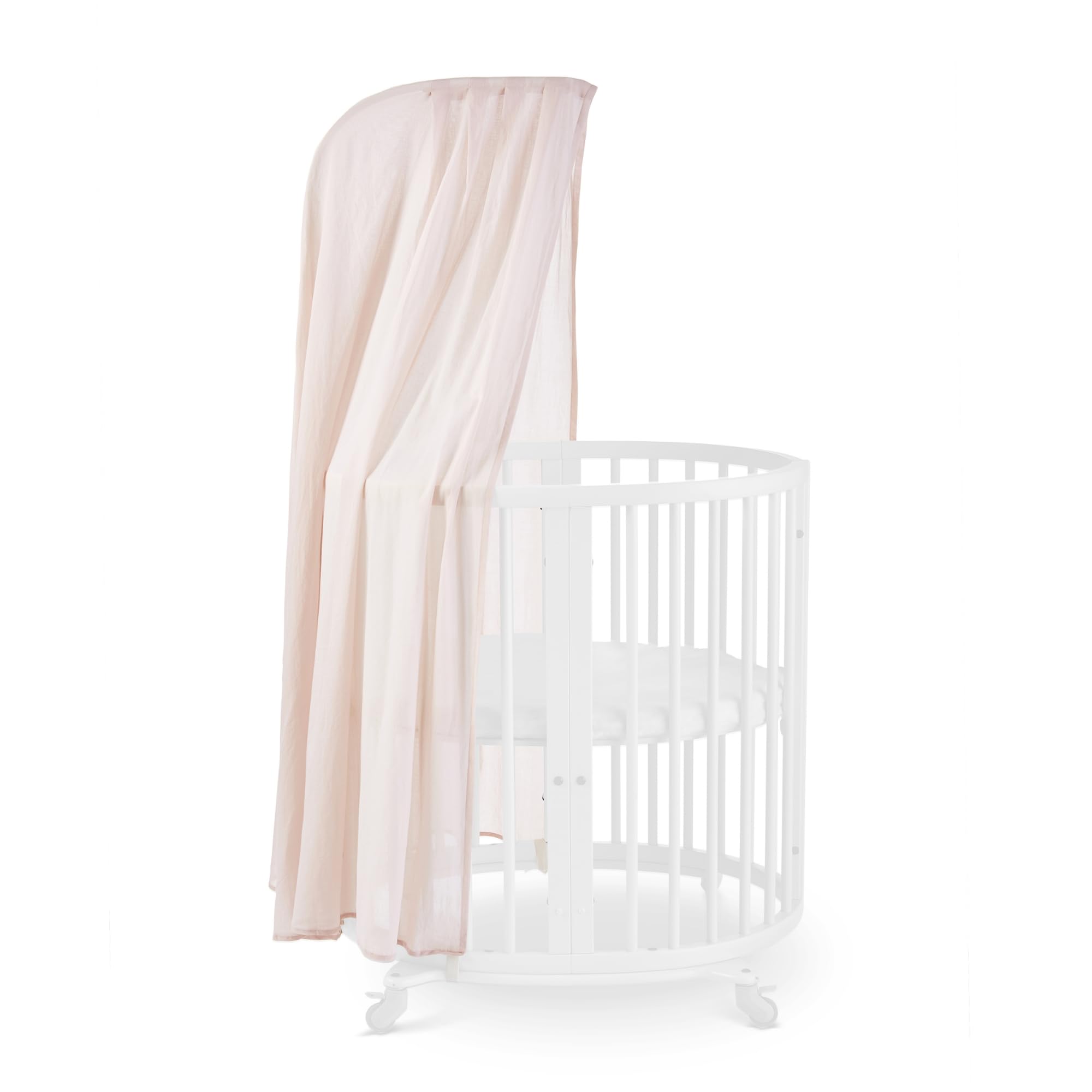 Stokke Sleepi Canopy by Pehr in Blush Pink - Breathable Dreamy Crib Canopy for Stokke Sleepi Mini & Standard Cribs - OEKO-TEX Certified 100 (Multiple Colors Available) - Perfect for Nursery Decor & Baby Shower Gifts
