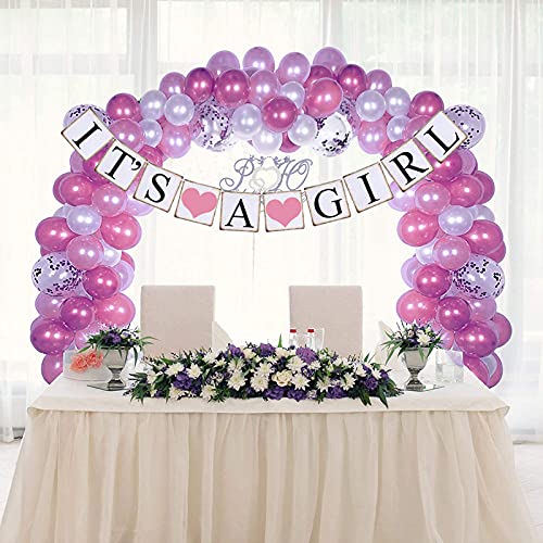 Baby Shower Decorations - Its A Girl Banner & Sign for Baby Shower, Birthday Party, Nursery Decor | Perfect for Gender Reveal, Newborn Celebration & Party Favors