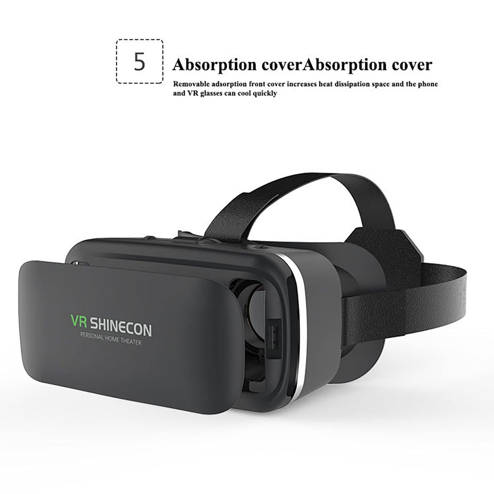 MYPOWR 3D VR Glasses Headset with Remote Control, Eye Care System for iPhone & Android Smartphones 4.7-6.6 Inch, Bluetooth VR Goggles for Immersive Gaming & Movie Watching (Black, Model Y2) - Perfect for Home Entertainment & Virtual Reality Experiences