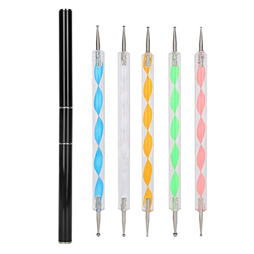 Professional Nail Art Pen Set - Dotting Pen, Liner Brush & Gel Painting Pen for Manicure & Nail Design | Perfect for Salon, Home DIY & Professional Nail Artists