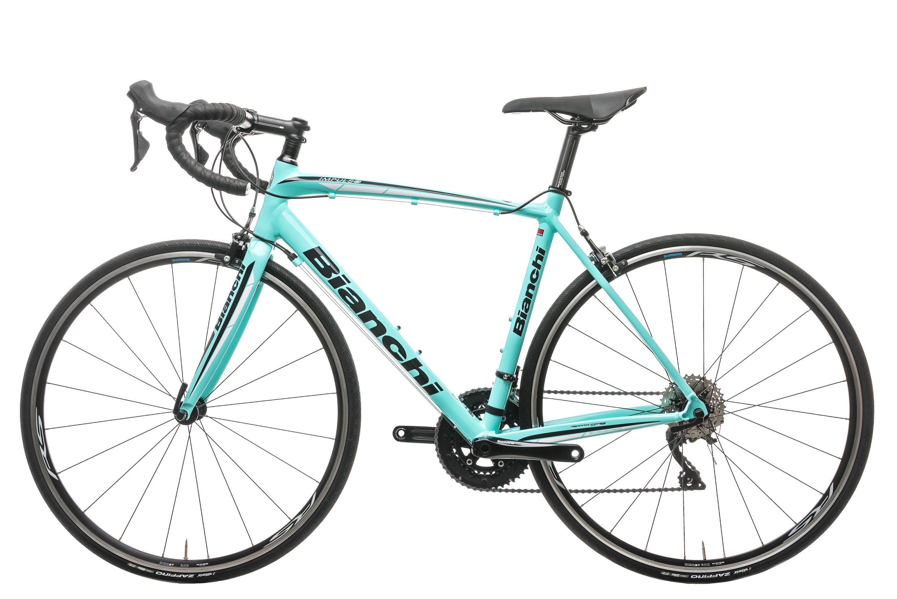 Bianchi Impulso 105 Road Bike 2020 - 55cm Carbon Frame, Shimano 105 Groupset | Perfect for Road Racing, Commuting & Long-Distance Cycling