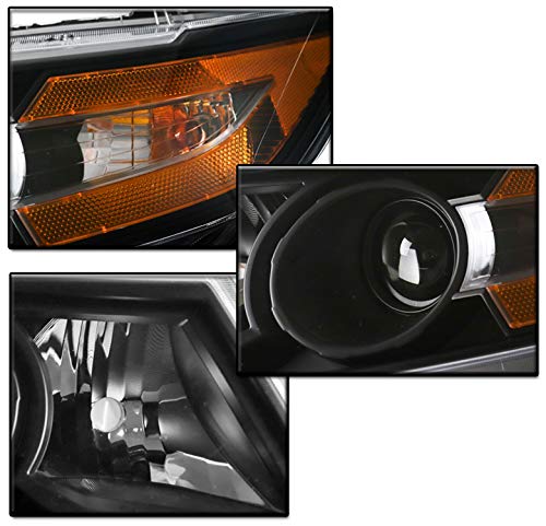 2011-2017 Honda Odyssey Black Projector Headlights with 6