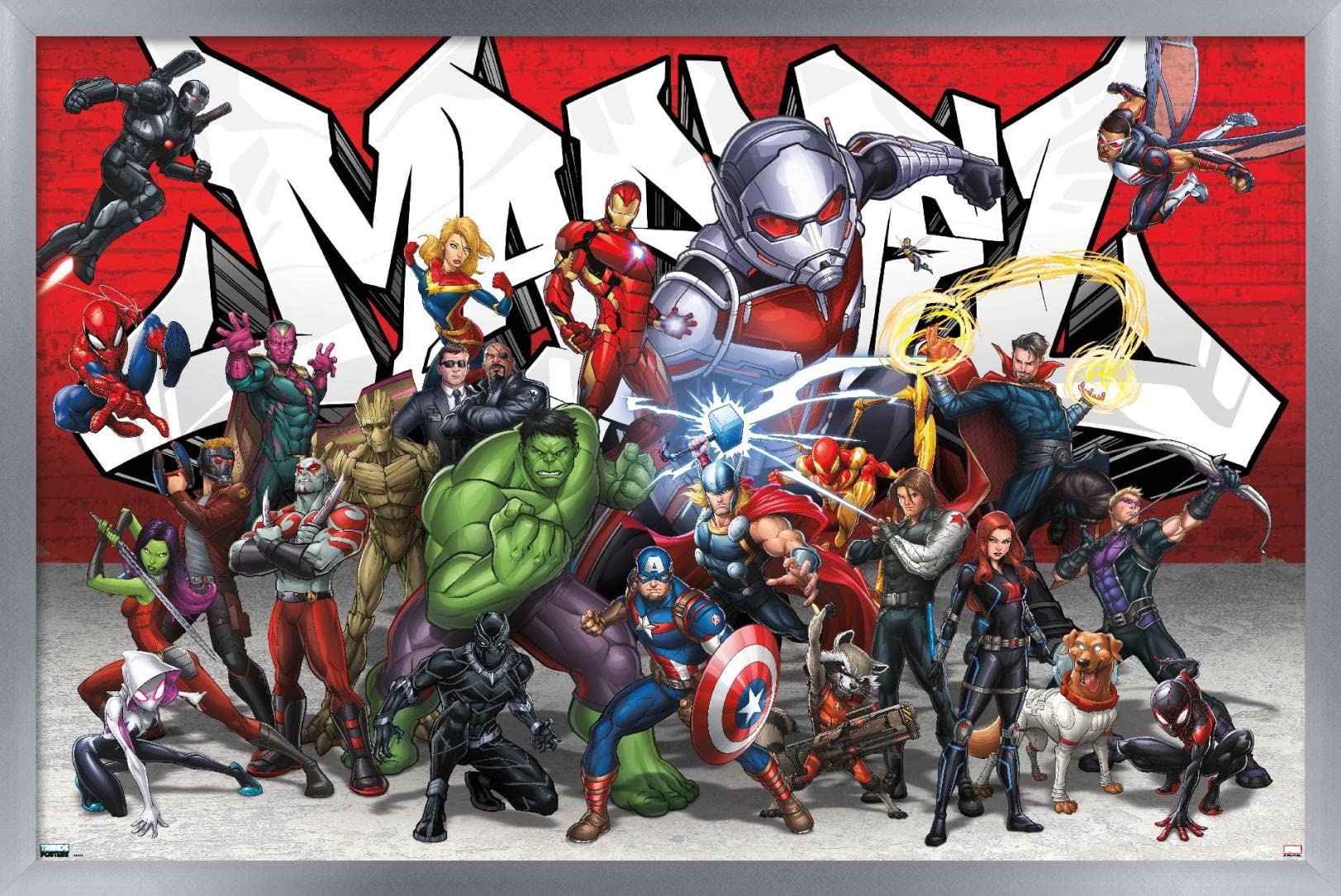 Trends International Marvel Comics - Animated Group Wall Poster, 22.375