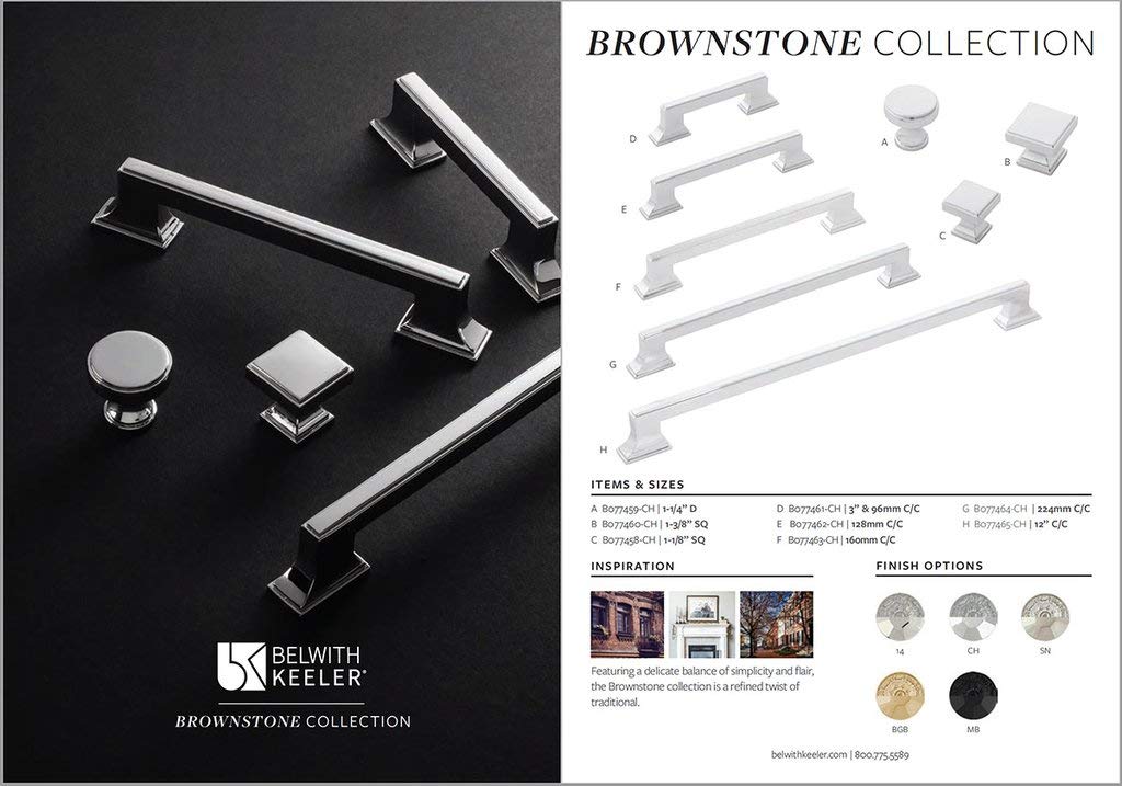 Belwith Keeler Brownstone Pull Matte Black Cabinet Knobs (10-Pack) - 5