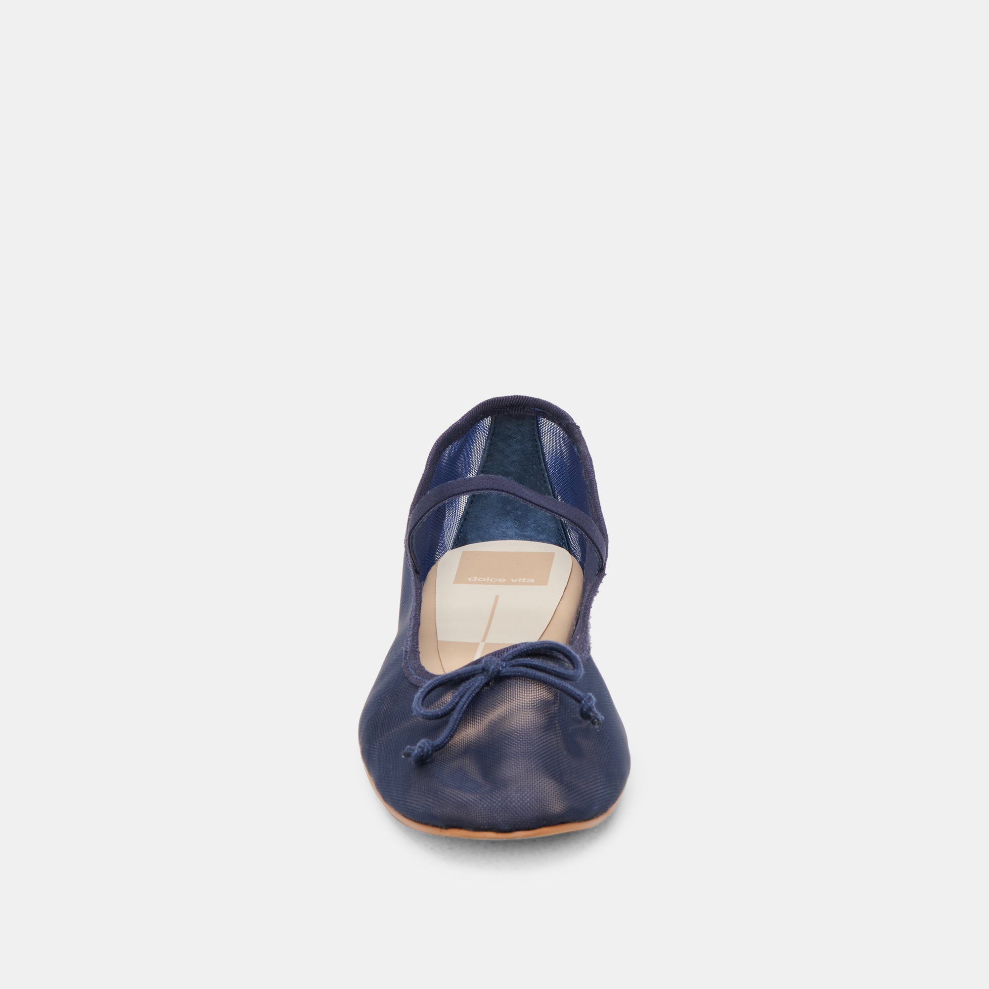 Cadel Women's Ballet Flats - Navy Blue Mesh Comfortable Slip-On Shoes for Casual Wear, Office & Walking