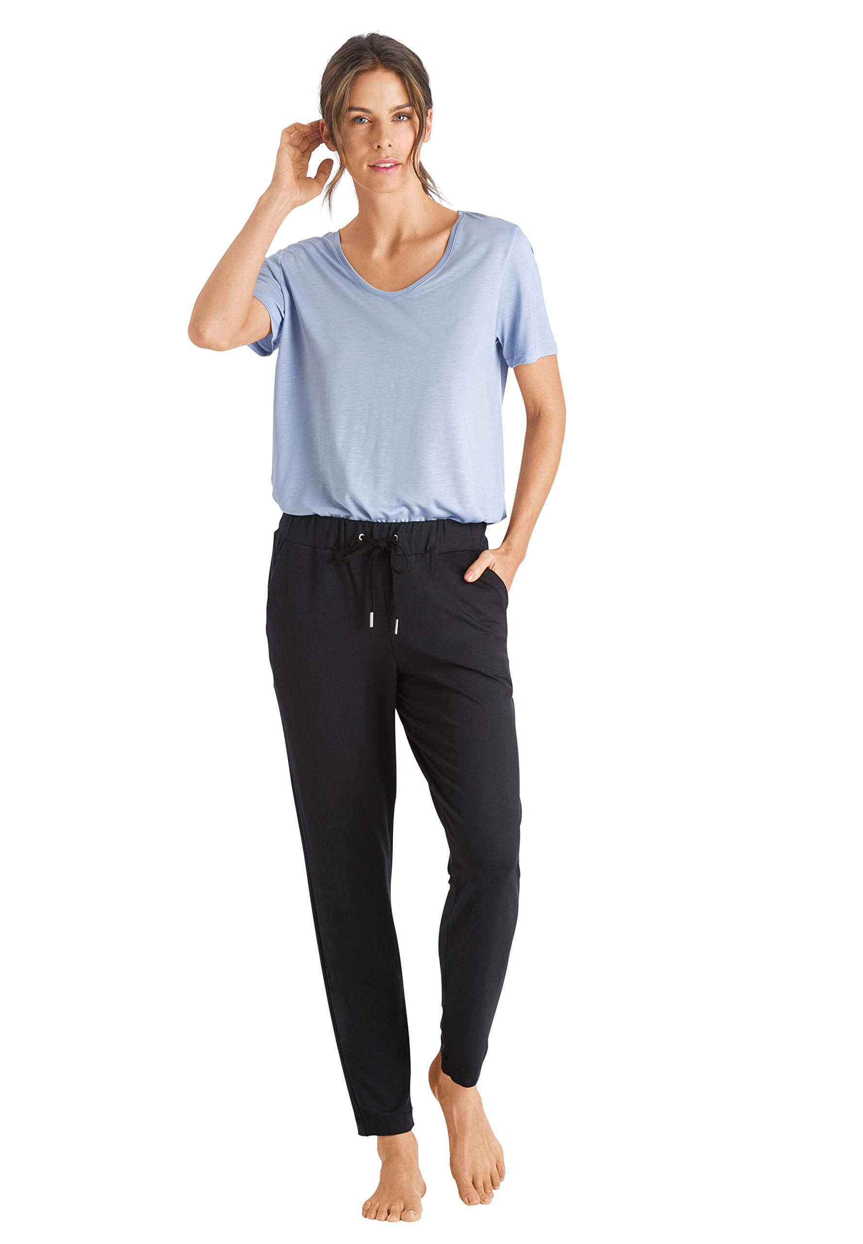 HANRO Women's Balance Long Pants - Soft Stretch Lounge Pants for Yoga, Travel & Home Comfort