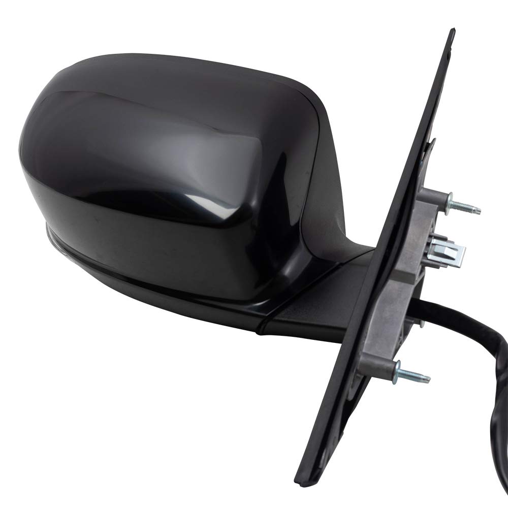 Brock Black Power Side Mirror with Heat, Signal, Puddle Light & Memory - Right Passenger Replacement for 2012-2018 Chrysler 300 | Blind Spot Detection Compatible | Perfect for Night Driving & Enhanced Safety