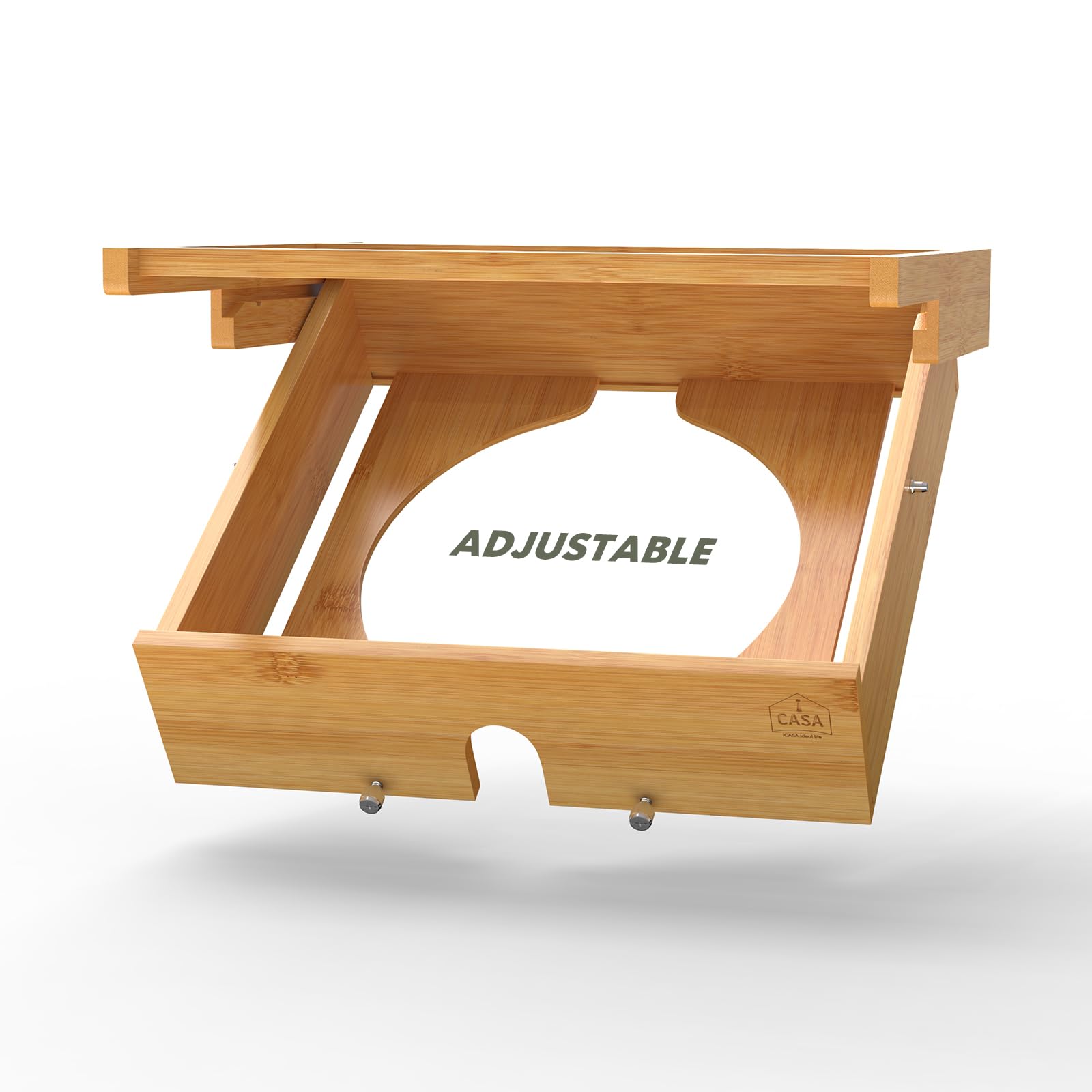 8-11 Inch Adjustable Paper Plate Dispenser | Upgraded Wooden Under Cabinet Plate Holder | Kitchen Organizer for Round Plates | Perfect for Parties, BBQs & Dining Room Storage