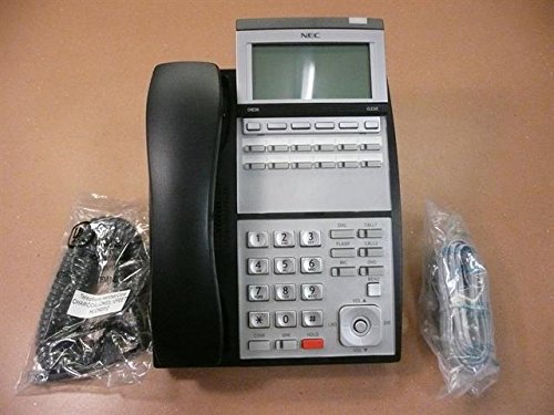 NEC UX5000 DG-12e 12 Button Display Phone in Black (Part# 0910044 / IP3NA-12TXH) - Business VoIP Office Communication System for Call Centers & Reception Desks