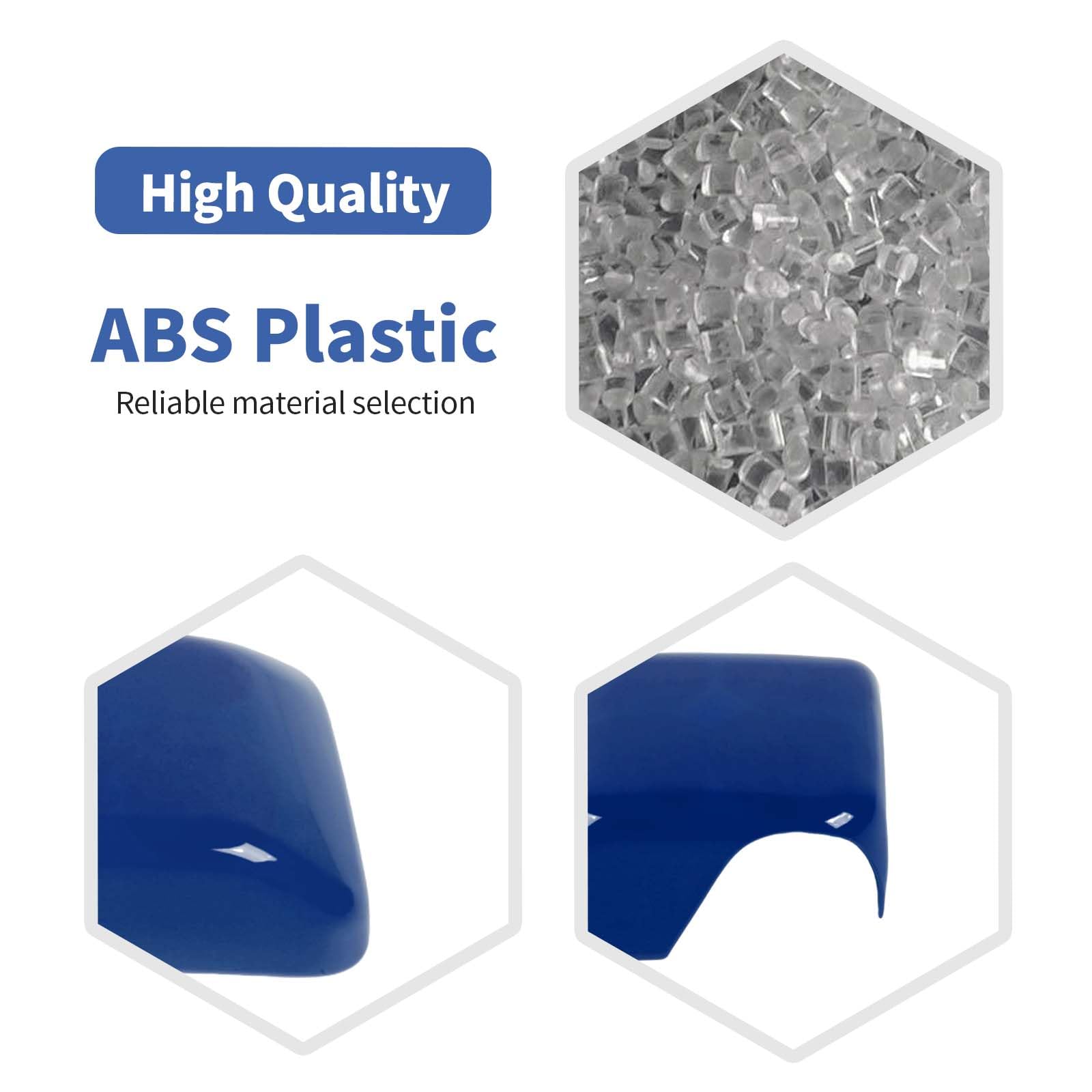 Jeep Wrangler JL JLU & Gladiator JT Side Mirror Cover Trim (2018-2024) - Blue Exterior Accessories 2pcs - Durable ABS Plastic for Off-Road Protection & Style Upgrade