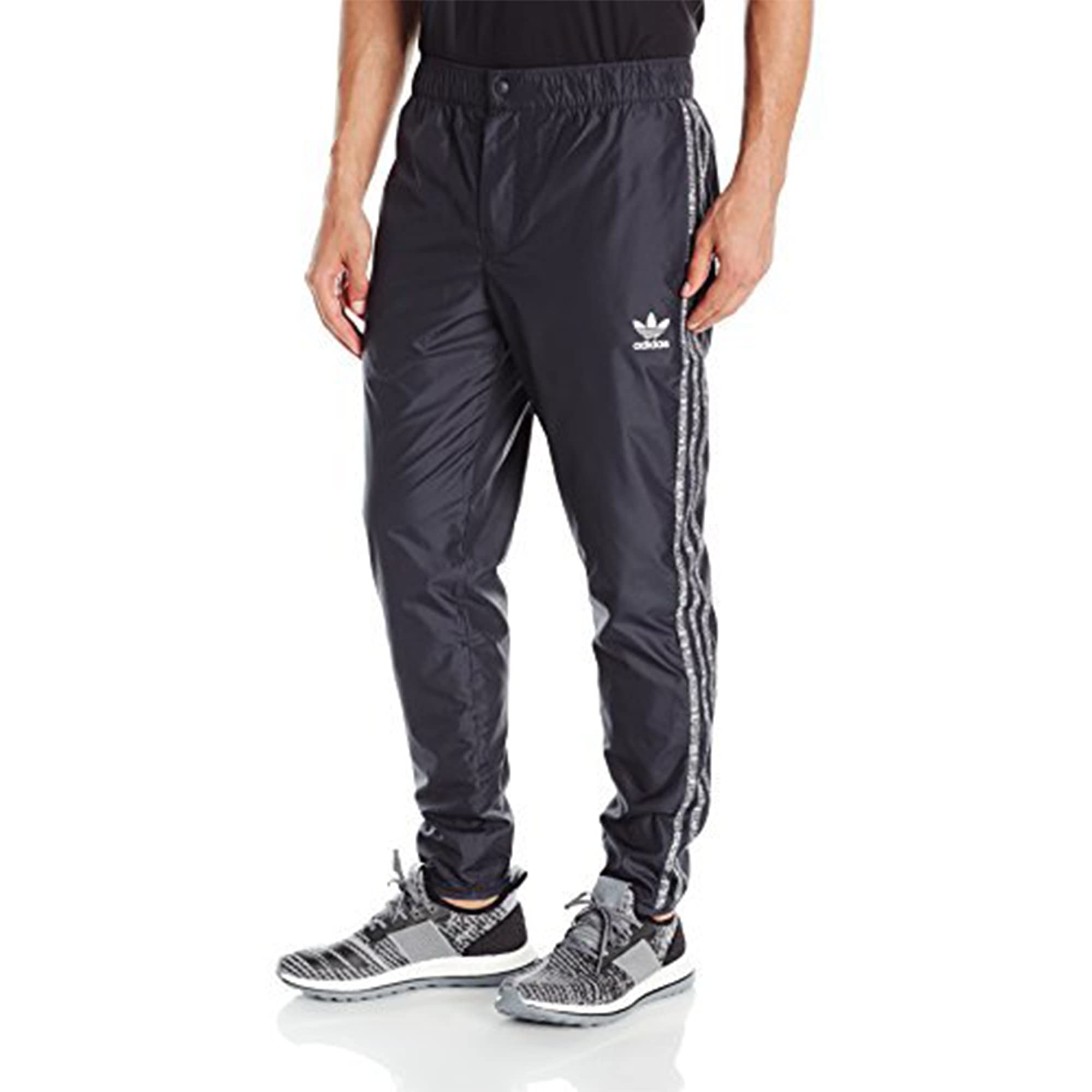 adidas Originals Men's Essentials Windbreaker Pants - Lightweight Athletic Joggers for Running, Training & Casual Wear | Comfortable Streetwear & Lounge Pants for Men