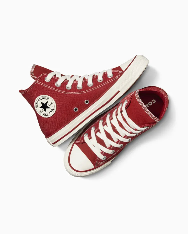 Converse Chuck Taylor All Star High Top Sneakers - Cherry Red Canvas Shoes for Men & Women | Casual, Streetwear & Vintage Style Fashion