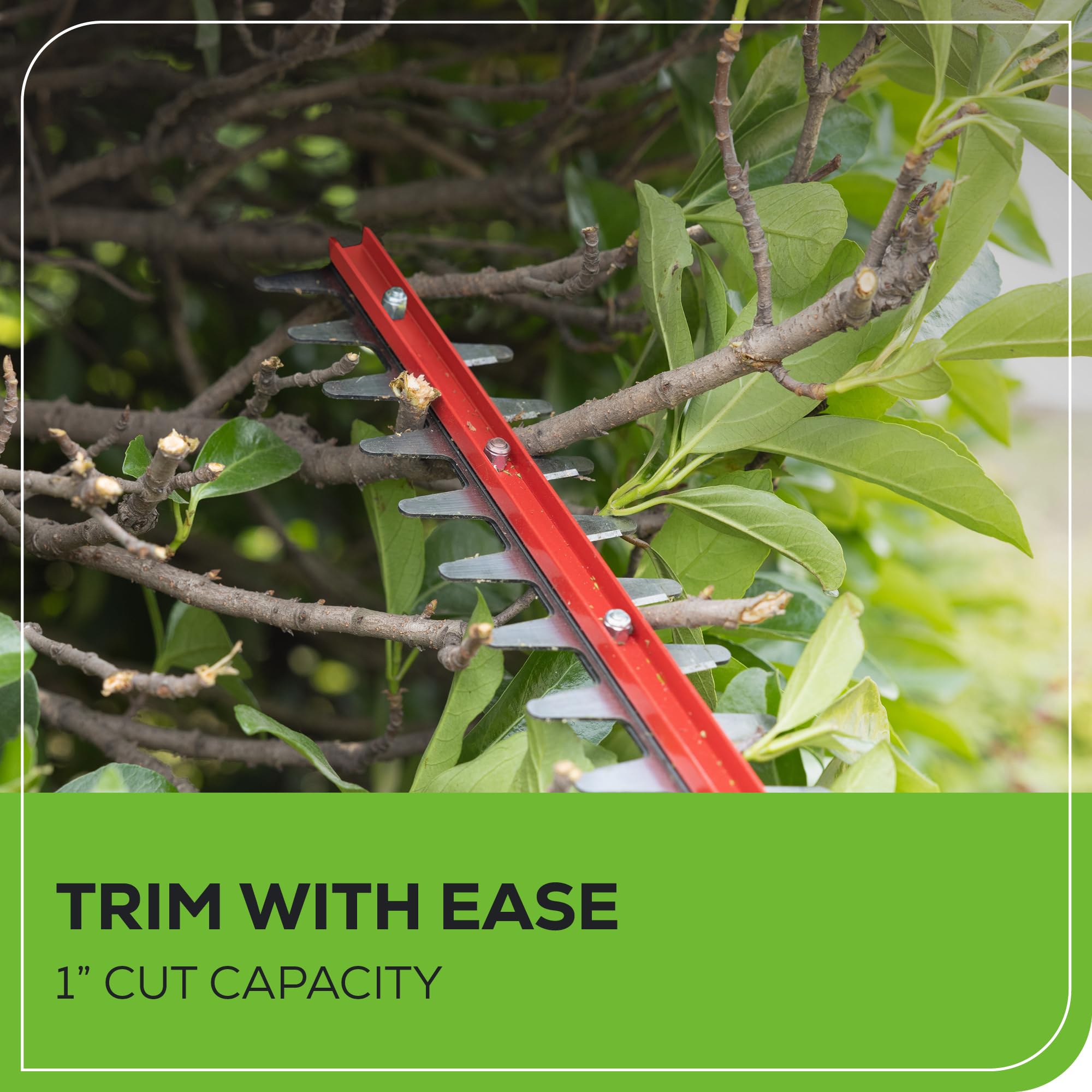 Greenworks 40V 24-Inch Cordless Hedge Trimmer with 1-Inch Cutting Capacity - Includes 2.0Ah Battery & USB Charger - Perfect for Landscaping, Yard Maintenance & Professional Gardening