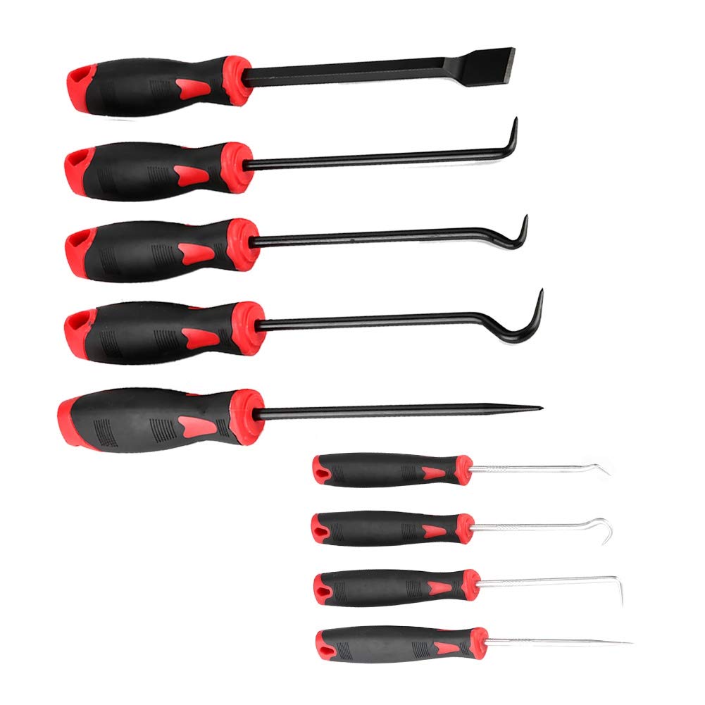 9-Piece Car Oil Seal Removal Tool Kit - Precision Automotive Pick & Hook Set for O-Ring, Seal Puller, Scraper - Essential for Car Maintenance & Engine Repair (Ideal for Mechanics & DIY Auto Enthusiasts)