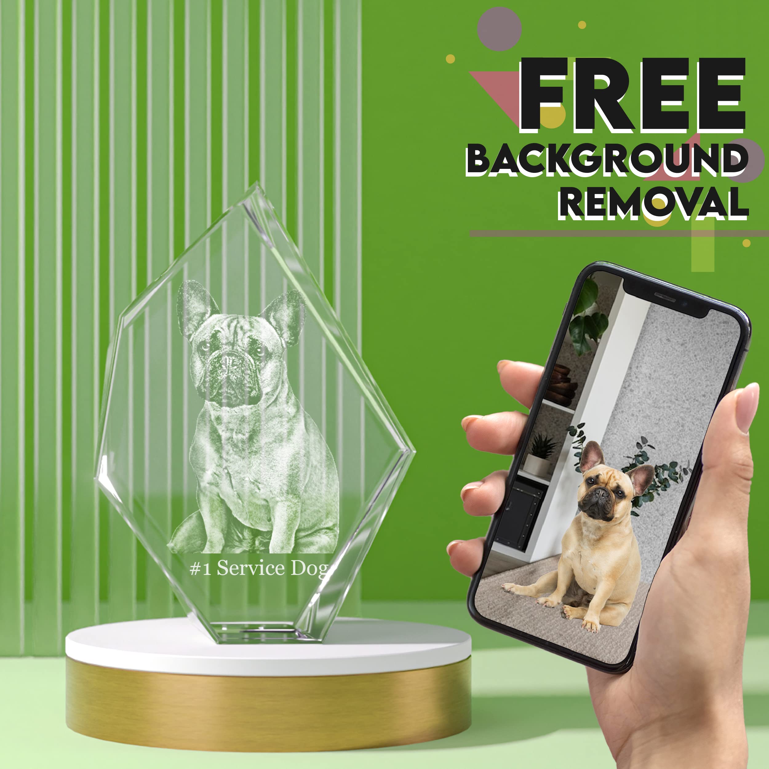 3D Personalized Crystal Photo Gift - Custom Laser Engraved Inside Iceberg Crystal for Mom, Dad, Men & Women | Unique Christmas Present with Your Own Picture | Perfect for Anniversaries, Weddings, Memorials & Special Occasions