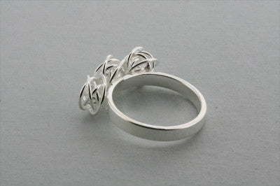 3 Knots Sterling Silver Ring for Women - Elegant Stackable Jewelry for Everyday Wear, Gift Giving & Special Occasions