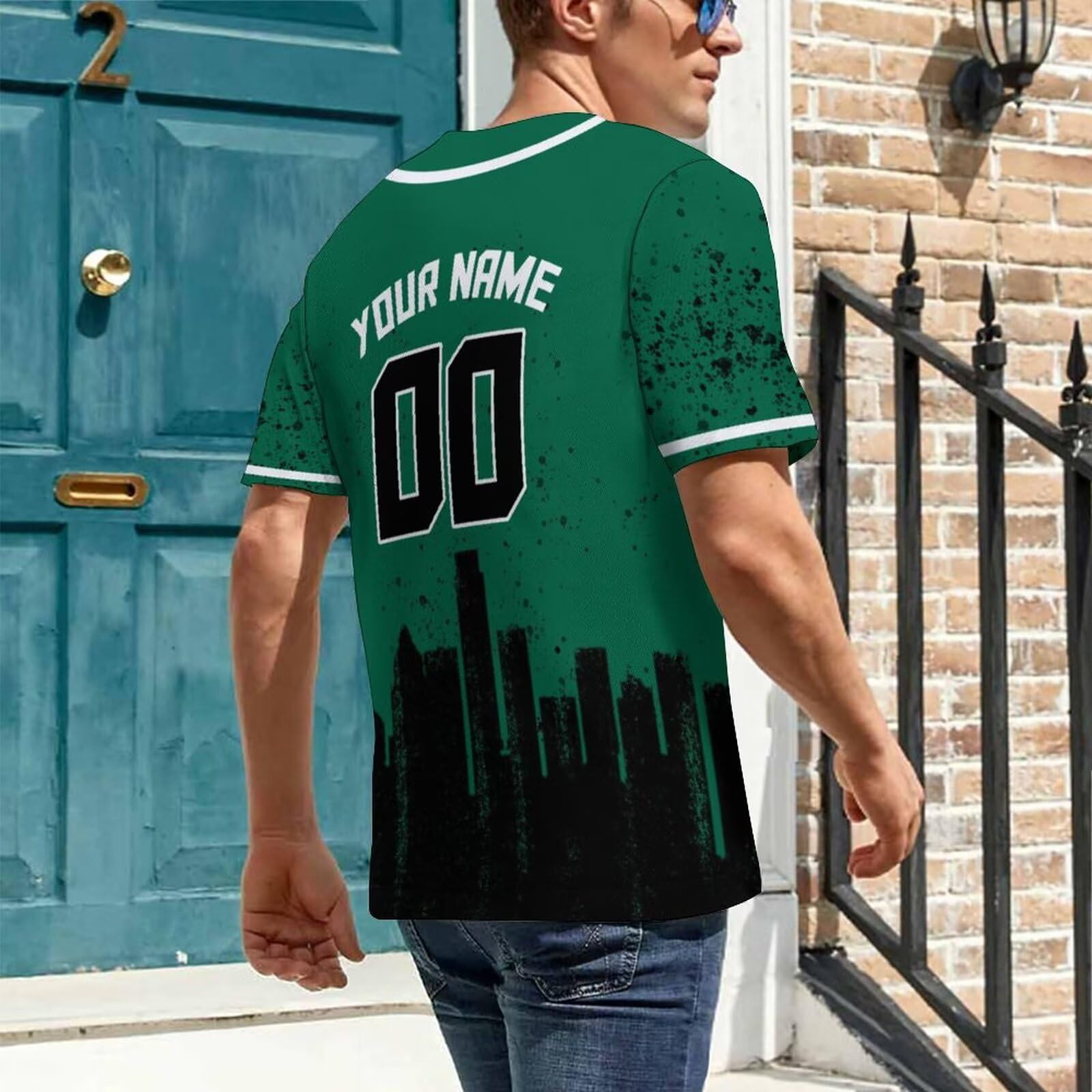 Custom Hockey City Jersey Graffiti Shirts - Personalized Apparel with Name & Number for Men, Women & Youth - Perfect for Fans, Games & Streetwear Fashion
