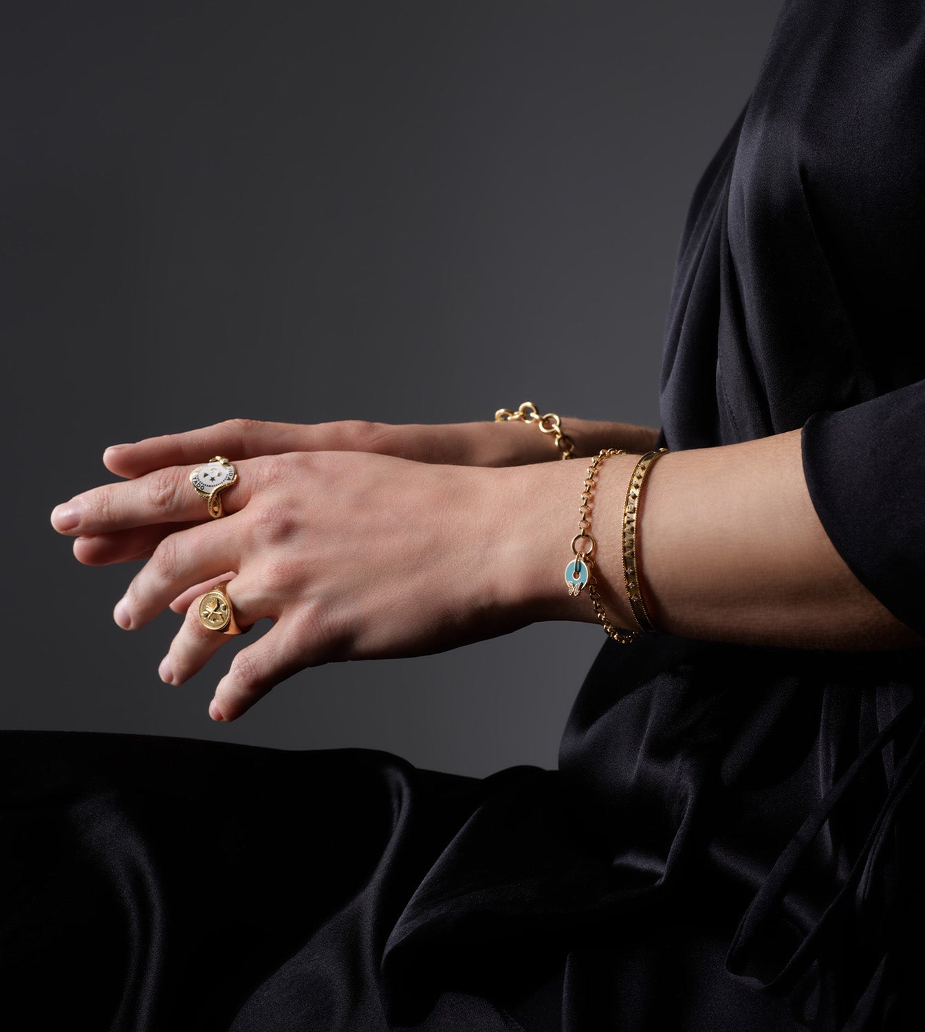 Omne Bonum Reverie Medium Belcher Bracelet - Elegant Gold/Silver Cuff Bracelet for Women | Perfect for Daily Wear, Office & Special Occasions