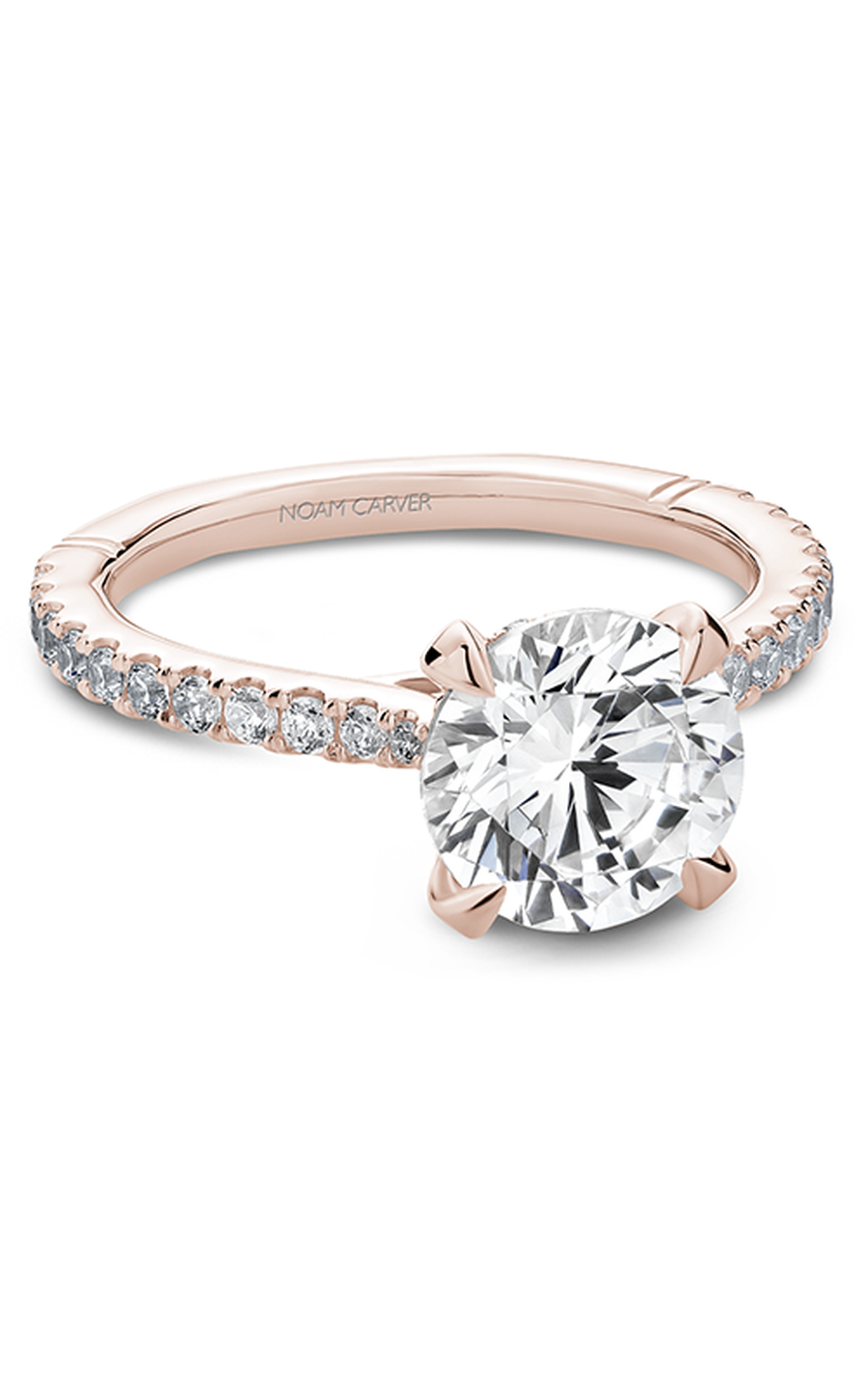 Noam Carver Atelier A020 01RA Diamond Engagement Ring for Women - Perfect for Proposals, Weddings & Anniversary Gifts