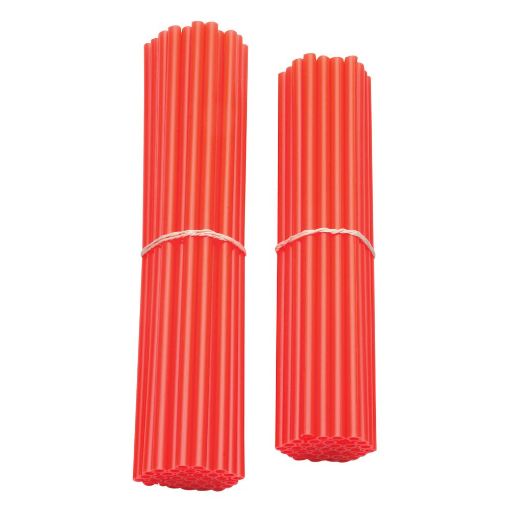 Bykas Dirt Bike Spoke Wraps Neon Orange - Compatible with Husqvarna WXE 350 1991-1992 - High Visibility Wheel Accessories for Off-Road Motorcycle Racing & Trail Riding