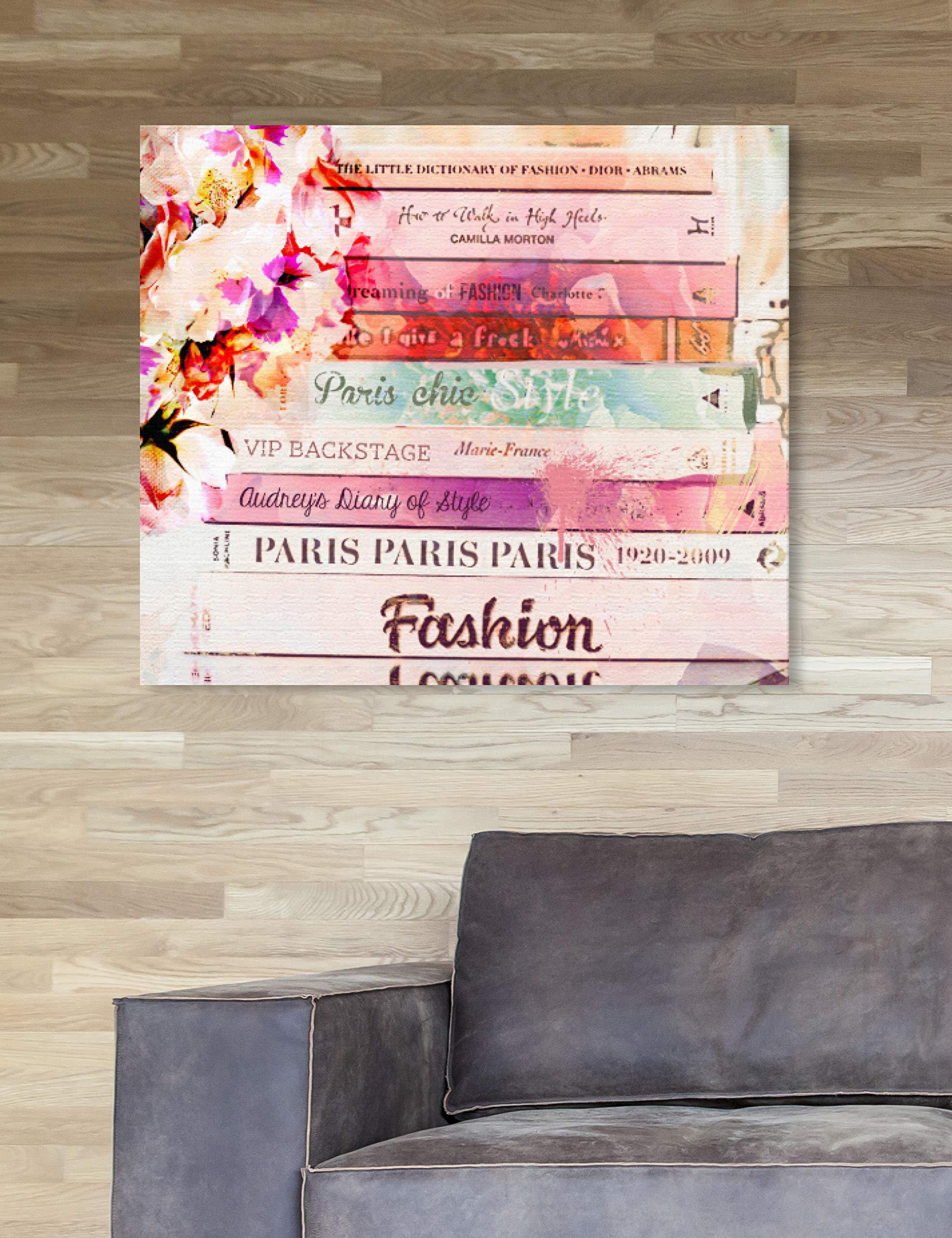Oliver Gal Artist Co. Spring Romantic Books Wall Art Canvas Print - Fashion & Glam Home Decor for Living Room, Bedroom & Office
