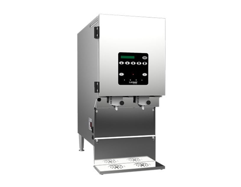 Sureshot IntelliShot 2 x 2.5 Gallon Milk and Cream Dispenser System with Refillable Containers - Perfect for Coffee Shops, Restaurants, and Commercial Kitchens