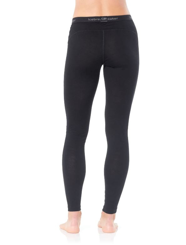 Icebreaker 200 Oasis Legging for Women - Merino Wool Base Layer, High Waist Yoga Pants for Hiking, Running & Cold Weather Outdoor Activities
