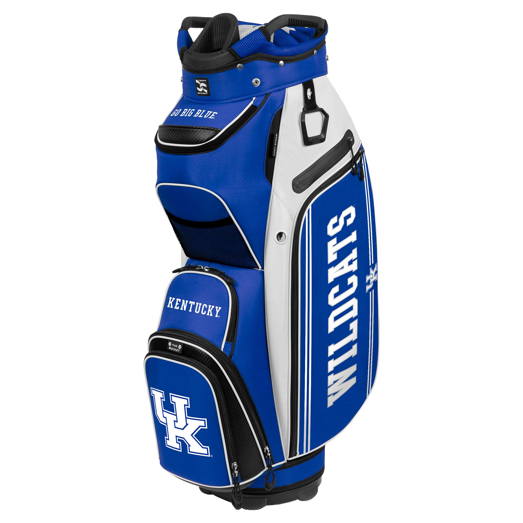 Team Effort NCAA The Bucket III Cooler Cart Golf Bag - Insulated Golf Cart Cooler for Beer & Drinks - Perfect for Tailgating, Camping & Golf Outings