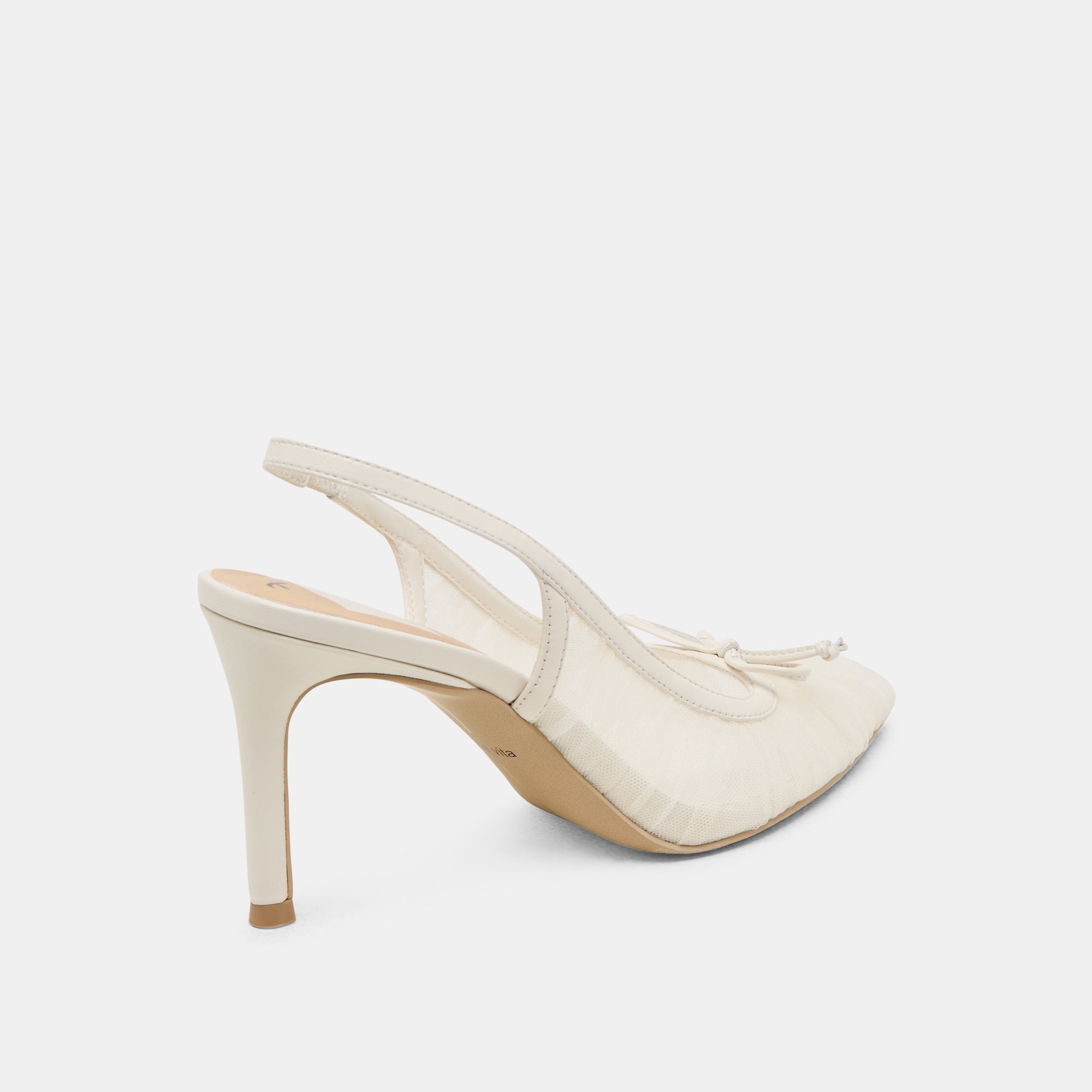 YELA White Tulle Heels for Women - Elegant Wedding Party Shoes for Brides, Prom, and Evening Events