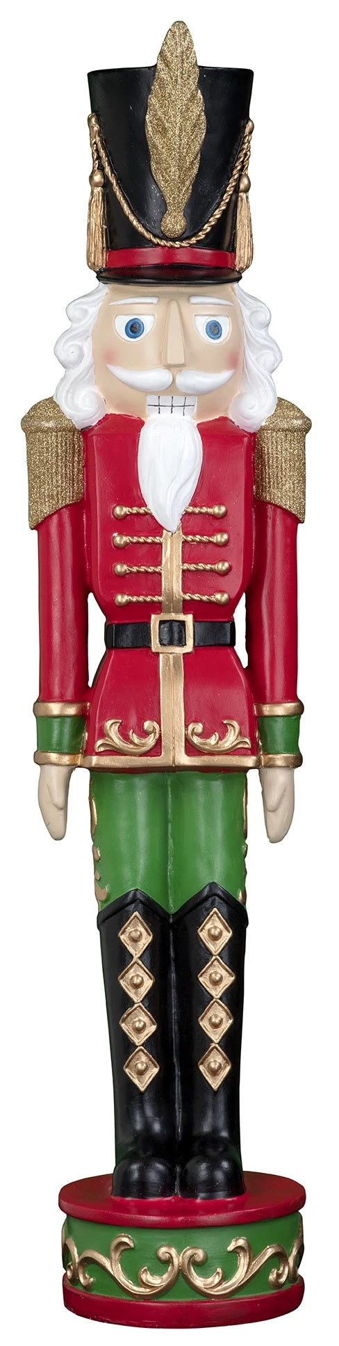 3' Red and Green Christmas Nutcracker - Festive Holiday Decor for Home, Office & Christmas Tree | Perfect for Xmas Party, Mantel Decorations & Gift Giving