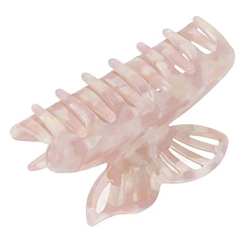 Lightweight Hair Claw Clip for Women - Floral Light Purple Hair Jaw Clamp for Styling, Decorative Elegant Hair Accessories | Perfect for Updos, Ponytails & Everyday Hairstyles