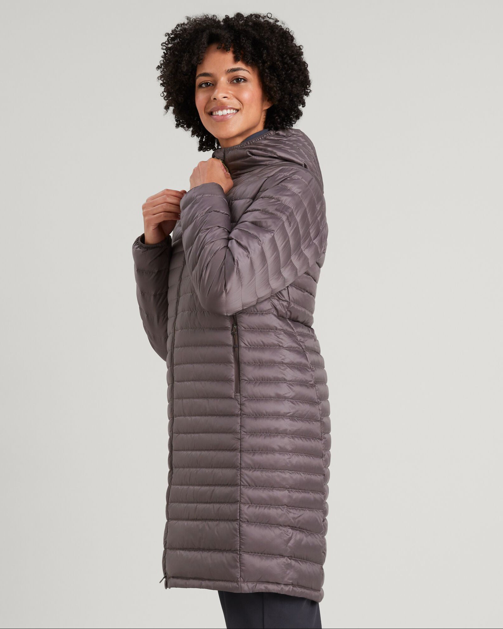 Women's Heli R Down Parka Jacket - Light Quartz Color, Warm Winter Coat for Cold Weather, Water-Resistant & Windproof, Perfect for Skiing, Snowboarding & Outdoor Activities