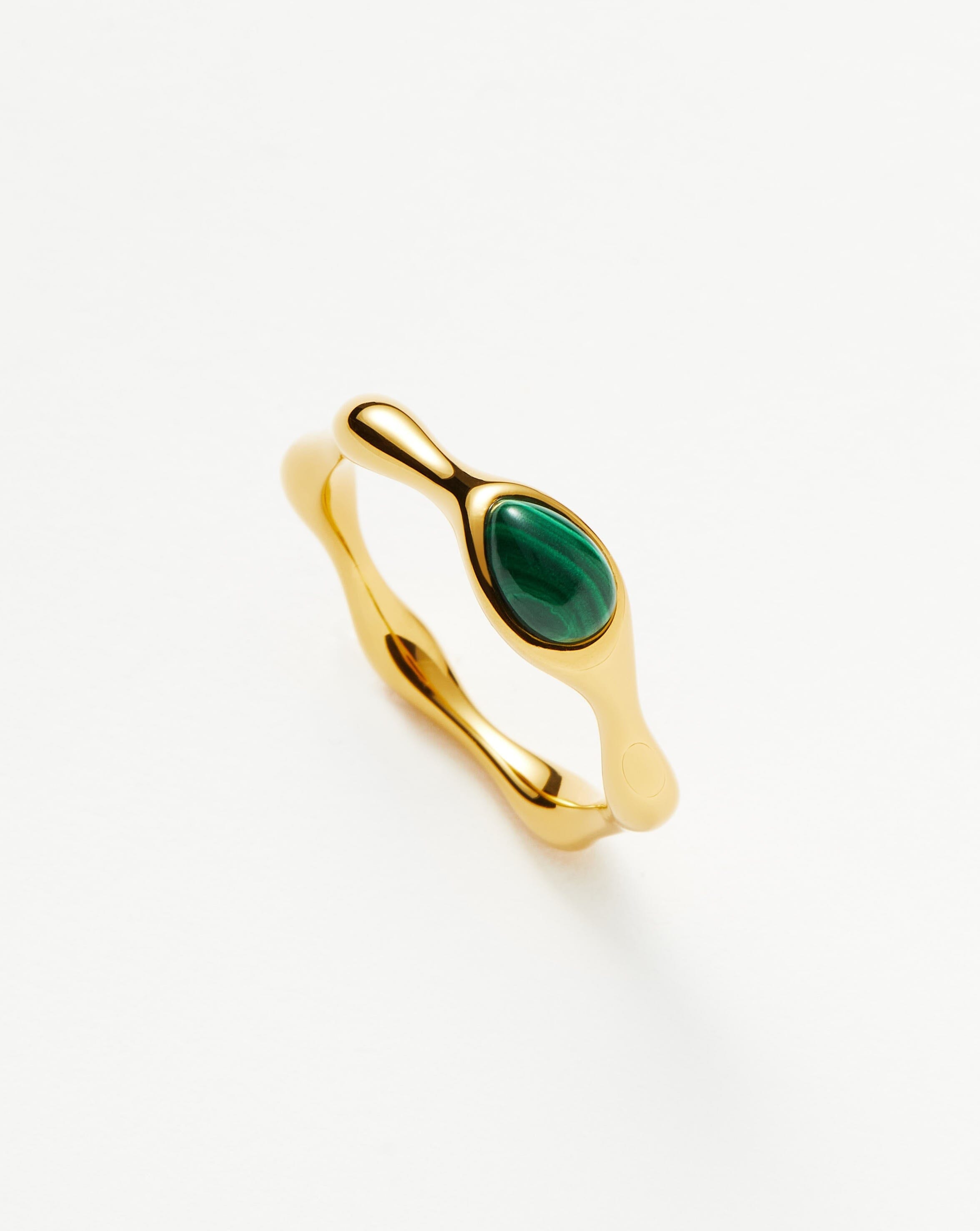 Magma Gemstone Stacking Ring - 18k Recycled Gold Vermeil on Sterling Silver | Dainty Layered Ring for Women | Perfect for Everyday Wear, Stacking & Gift Giving