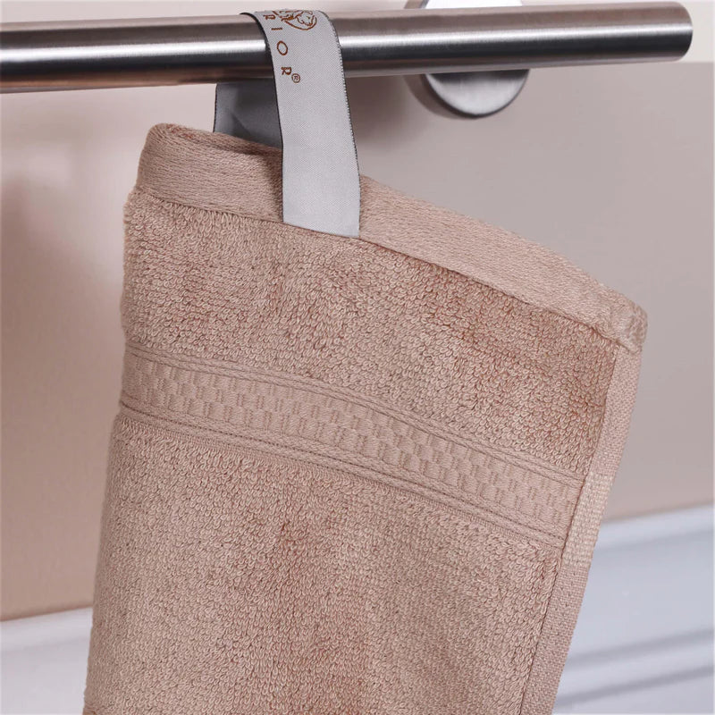 Ultra Soft Rayon Bamboo Cotton Blend 4-Piece Bath Towel Set | Premium Absorbent Quick-Dry Towels for Spa, Bathroom & Beach