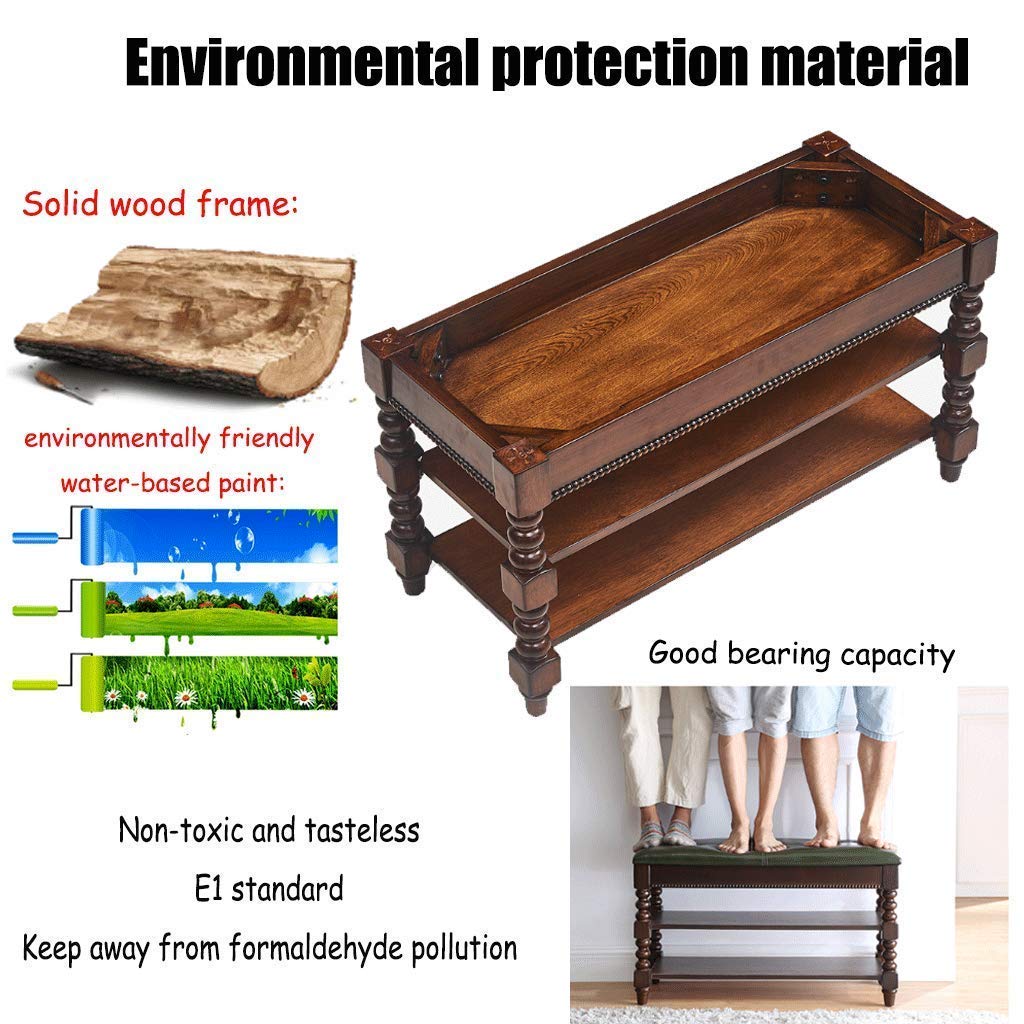 Solid Wood Hallway Bench with Shoe Storage - Multifunctional Entryway Shoe Cabinet with Cushion - Perfect for Home Entrance, Training Centers & Office Lobbies (Color Options Available)