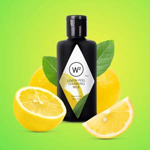 W2 Why Wait Lemon Peel Cleansing Milk - Purifying Face Wash for Acne Prone Skin | Deep Pore Cleanser to Remove Dead Skin Cells | Hydrating & Brightening Formula | Preservative-Free 100ml | Ideal for Daily Skincare & Post-Workout Refreshment