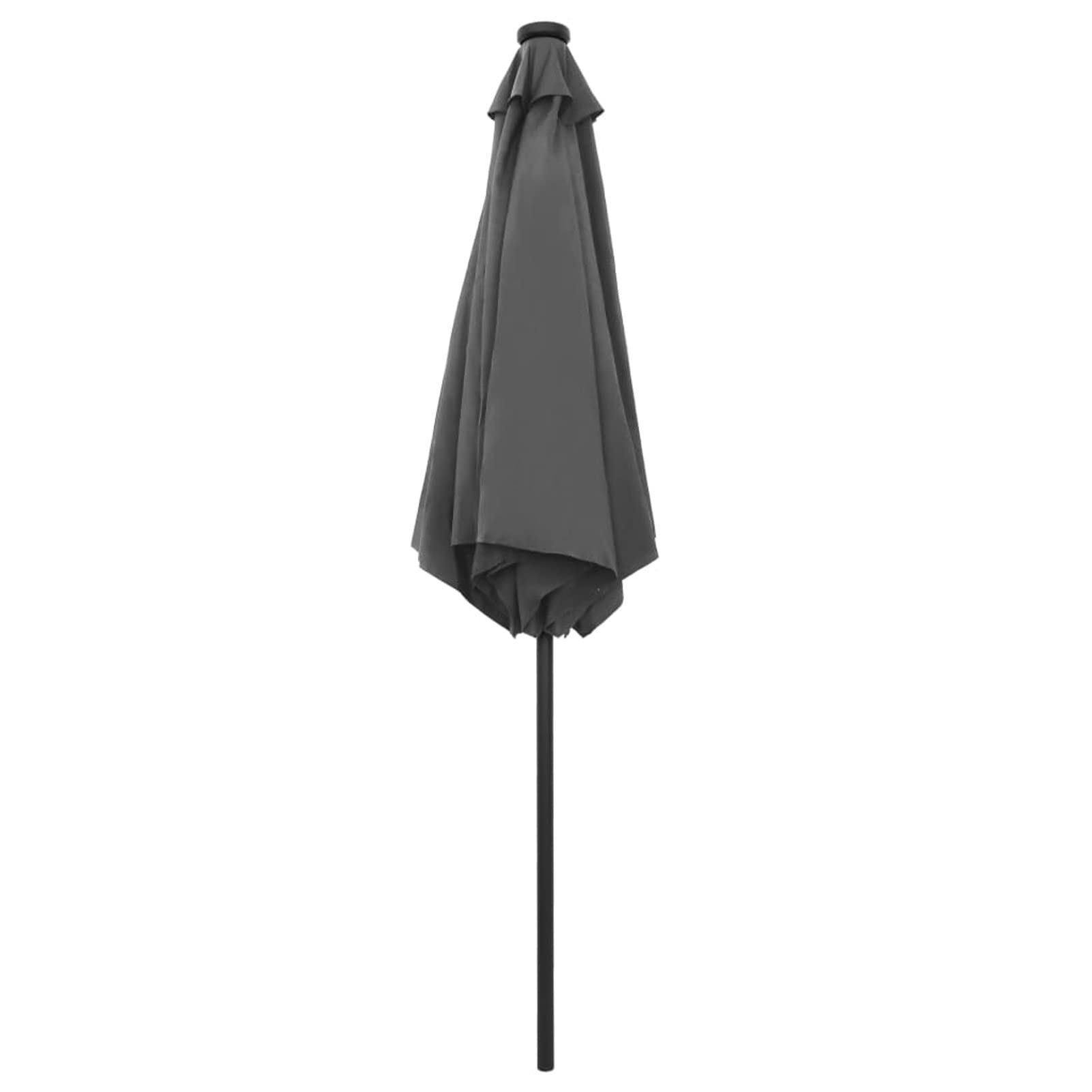 Tidyard 9ft LED Solar Powered Patio Umbrella - Outdoor Market Umbrella with Aluminum Pole for Garden, Backyard, Poolside, Beach, Lawn & Terrace - Waterproof Sun Shade for Outdoor Furniture & Commercial Use (106.3