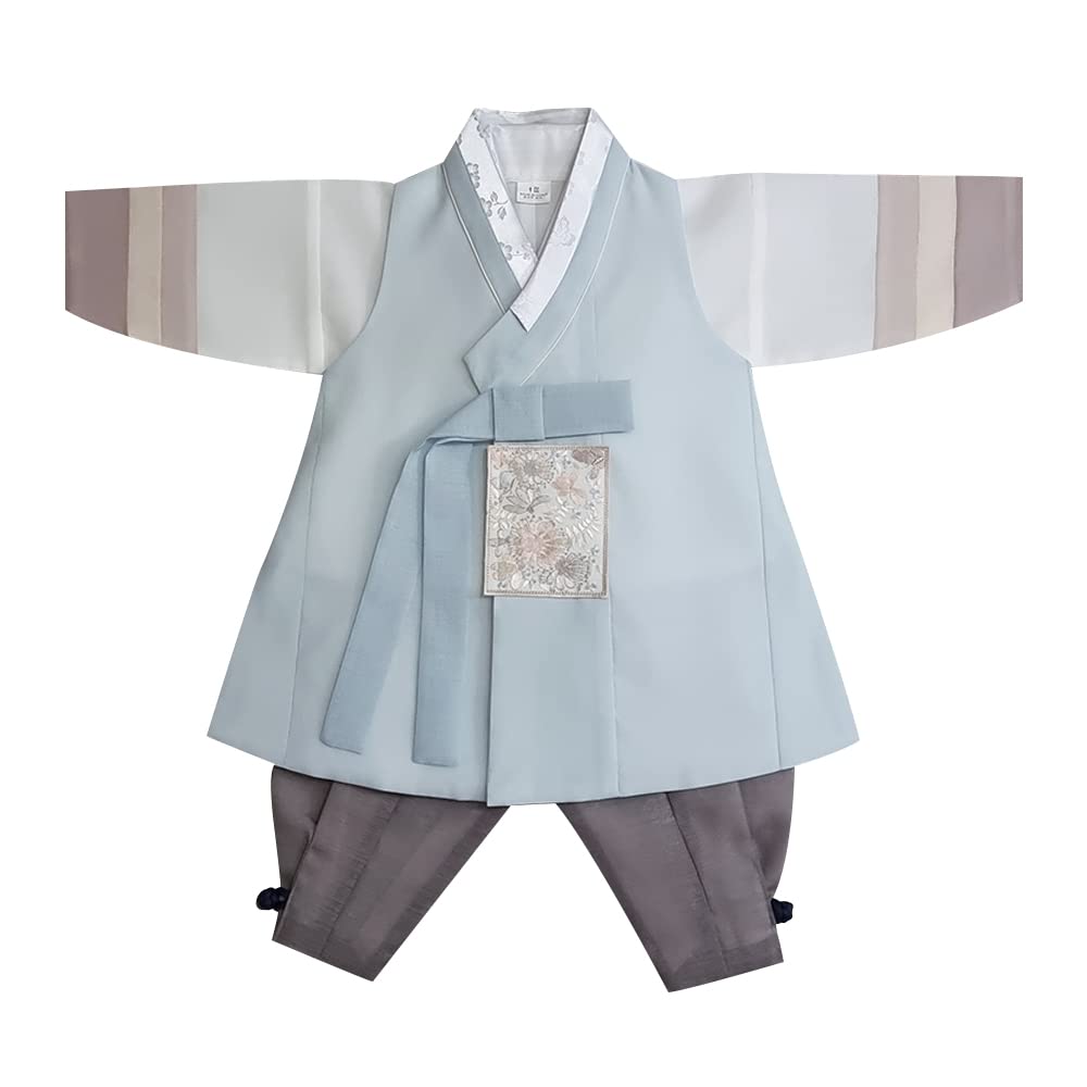 Korean Traditional Hanbok Dress for Boys & Girls (100 Days to 10 Years) | 3 Color Options | Baby & Kids Korean Cultural Outfit for First Birthday, Holidays & Special Occasions
