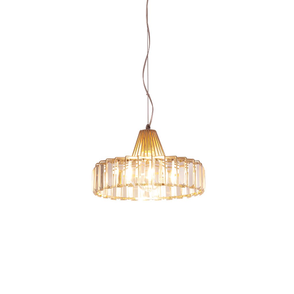 Nordic Crystal Chandelier Pendant Light - Modern Single Head Hanging Lamp for Kitchen Island, Dining Room, Bedroom & Bar | Luxury Artistic Lighting Fixture for Home & Restaurant Decor