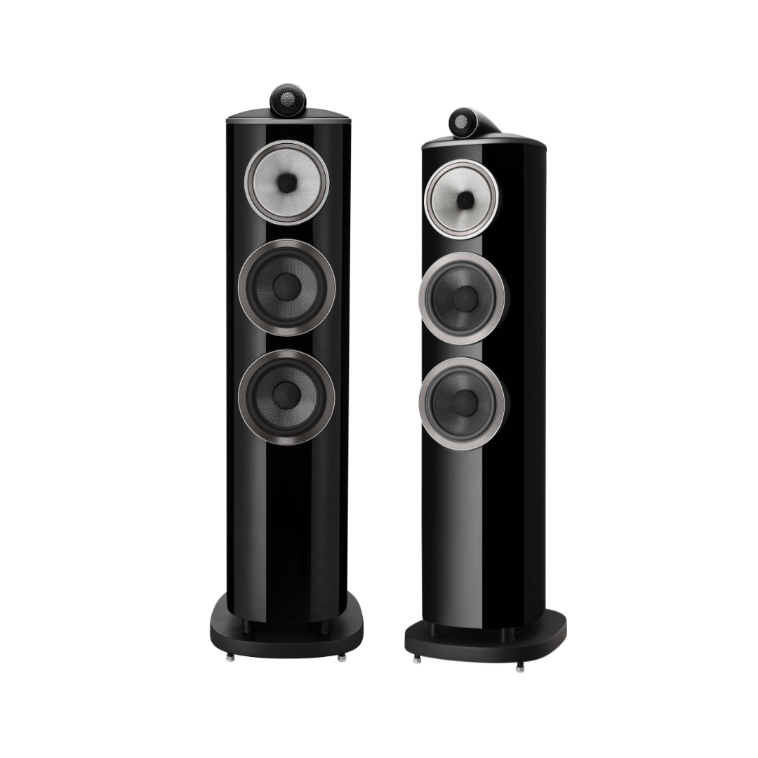 Bowers & Wilkins 804 D4 Premium Floor Standing Speakers (Pair) - High-End Audio for Home Theater & Music Listening